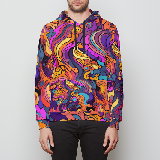 fluid dynamics psychedelic Unisex Pullover Hoodie