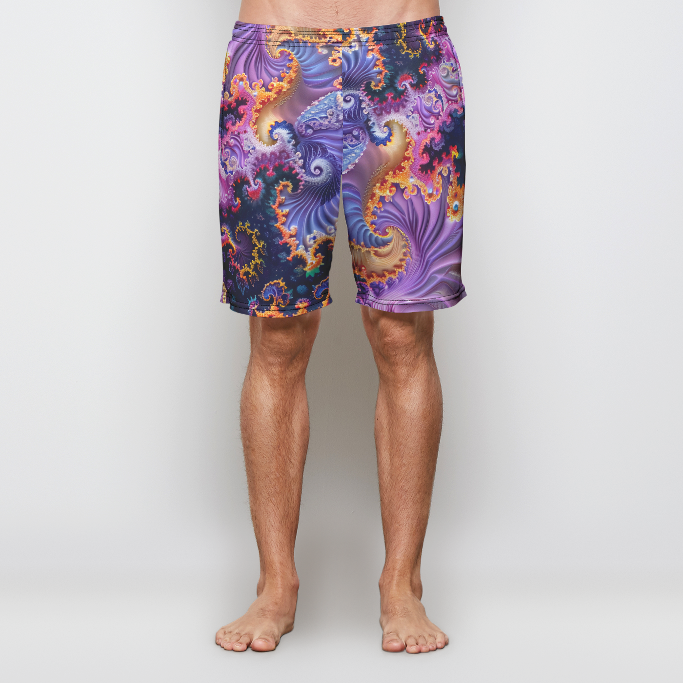 Fractal Resonance Mens Athletic Short