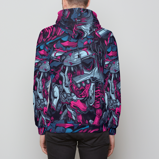 cyberskull pullover Unisex Pullover Hoodie