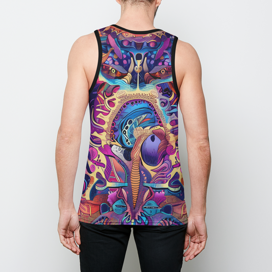 Fangz Mens Binded Tank Top