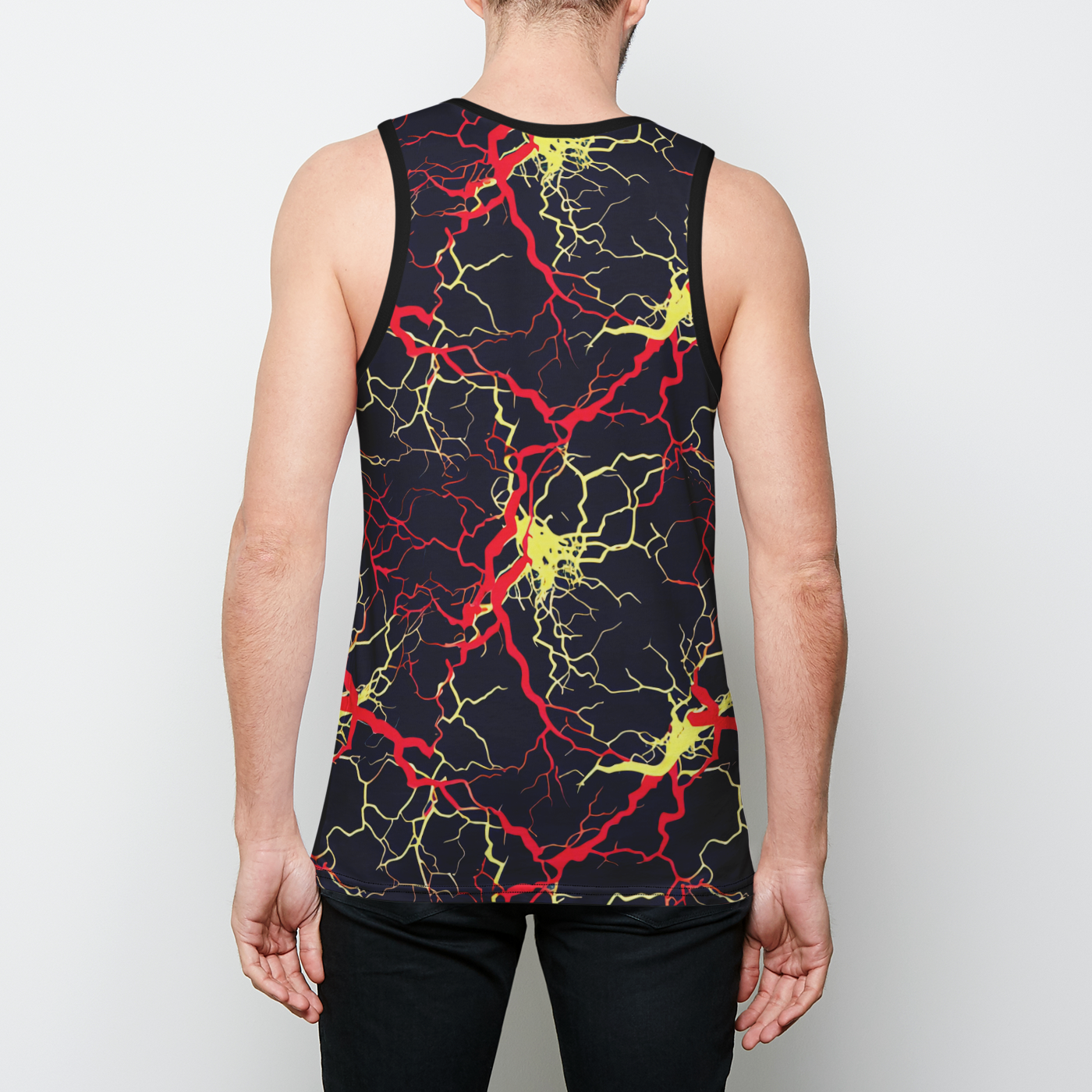 Discharge Tank Mens Binded Tank Top